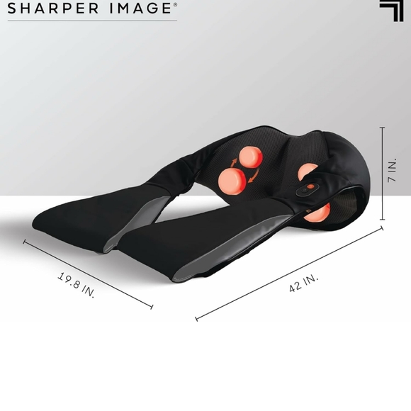 NIB Sharper Image Shiatsu Neck and Back Kneading Massager - plug in - Picture 4 of 6